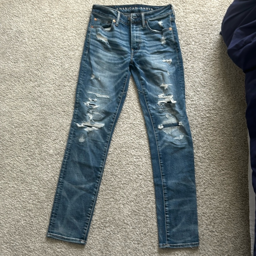 AE Airflex+ Patched Athletic Skinny Jean